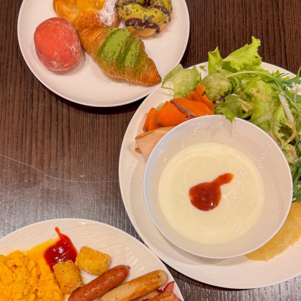 ウェスティン横浜朝食ビュッフェで選んだ料理
